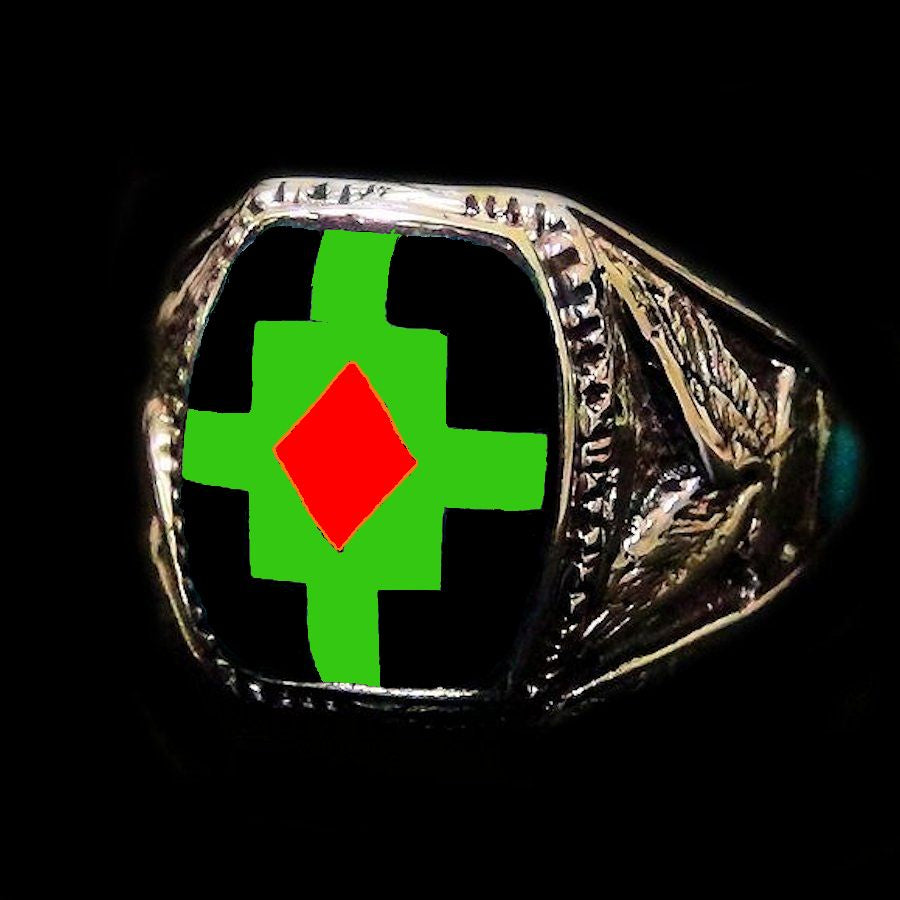 Bague Chevalière Amérindienne Pour Femme et pour Homme Symbole Navajo