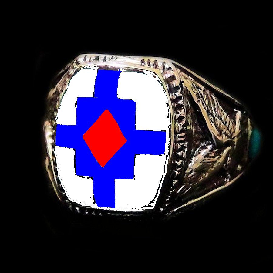 Bague Chevalière Amérindienne Pour Femme et pour Homme Symbole Navajo