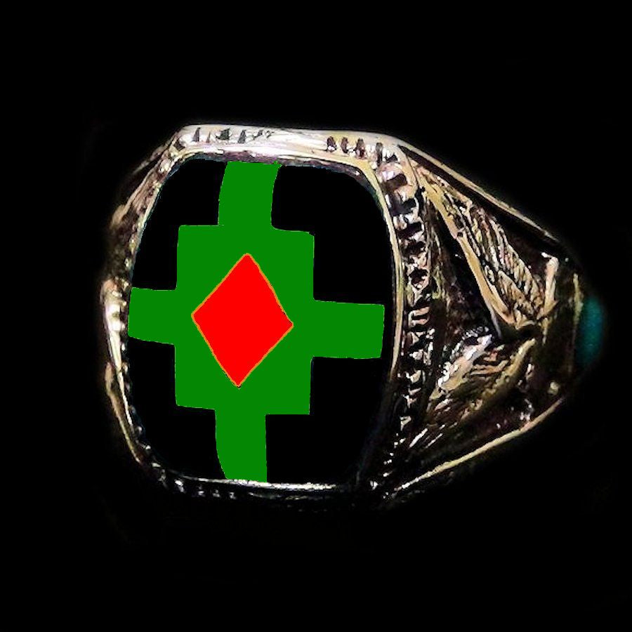 Bague Chevalière Amérindienne Pour Femme et pour Homme Symbole Navajo