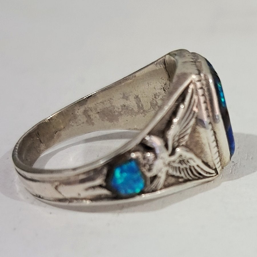 Chevalière Amérindienne, Symbole Navajo, Taille 12.5