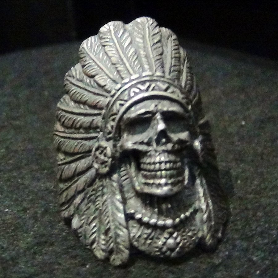 Bague Crane Chef Indien en Argent