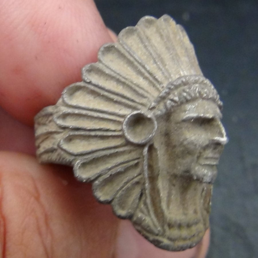 Bague Chef Indien en Argent, Couleurs Au Choix