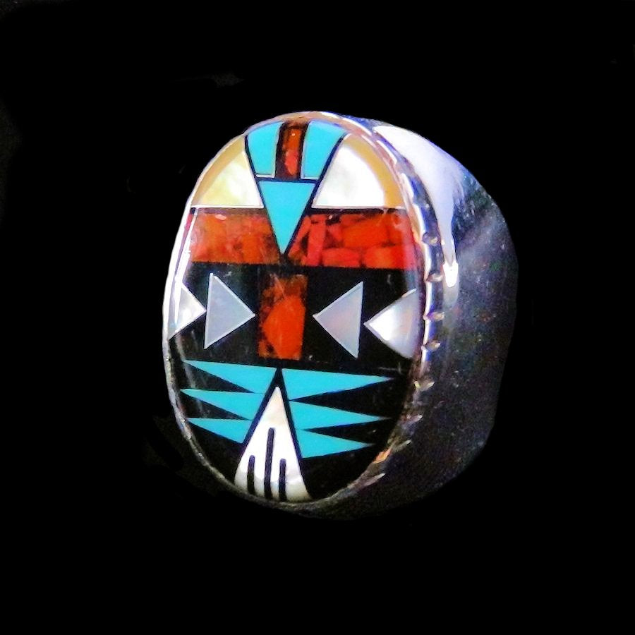 Bague Symbole Navajo en Argent Taille 10 USA