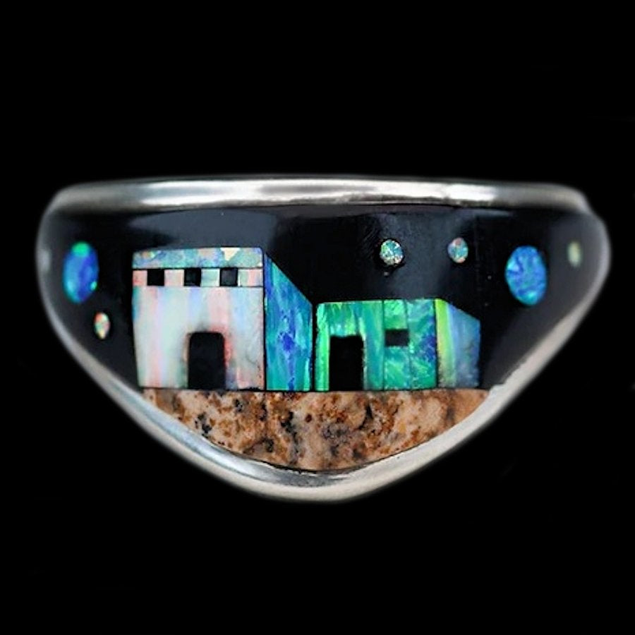 Anneau, Alliance, Bague de Couple en Argent, Pueblo