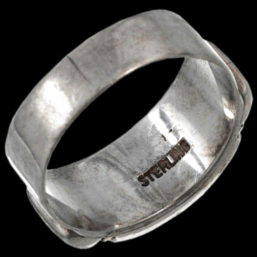 Anneau Amérindien Zuni, Micro Inlay Multicolore