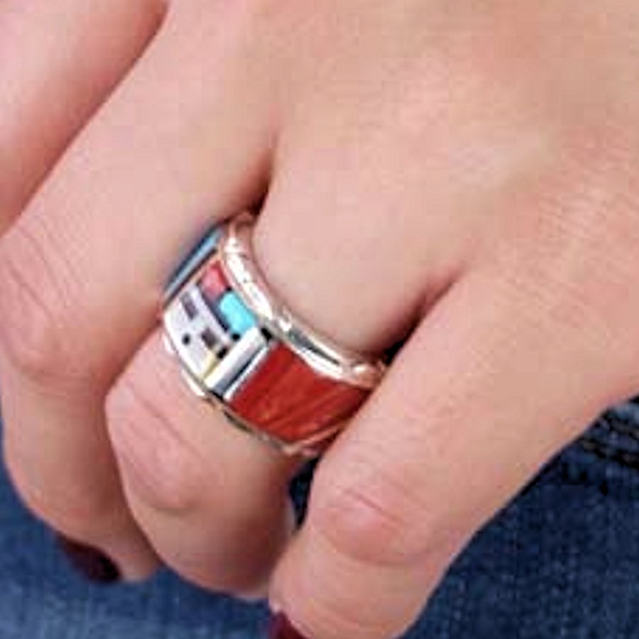 Anneau Amérindien, Dieu Soleil Zuni Yumei Tei