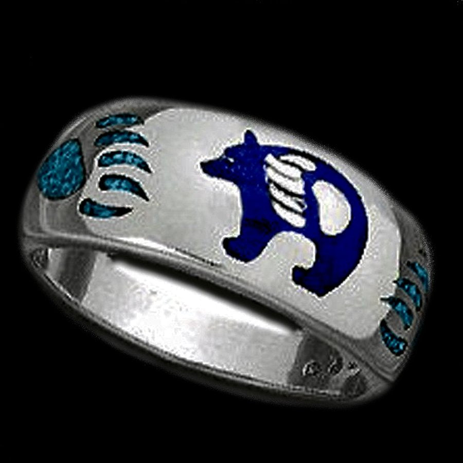 Anneau en Argent Ours, Pour Homme ou Pour Femme