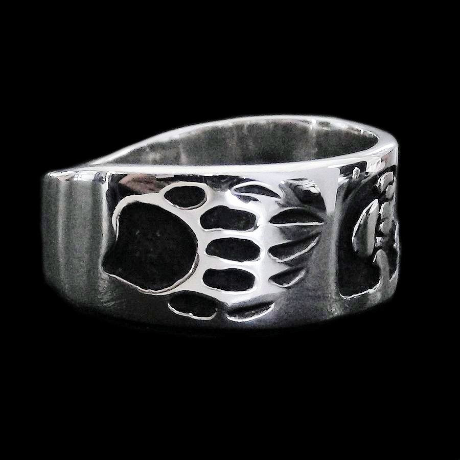Anneau en Argent Ours, Pour Homme ou Pour Femme