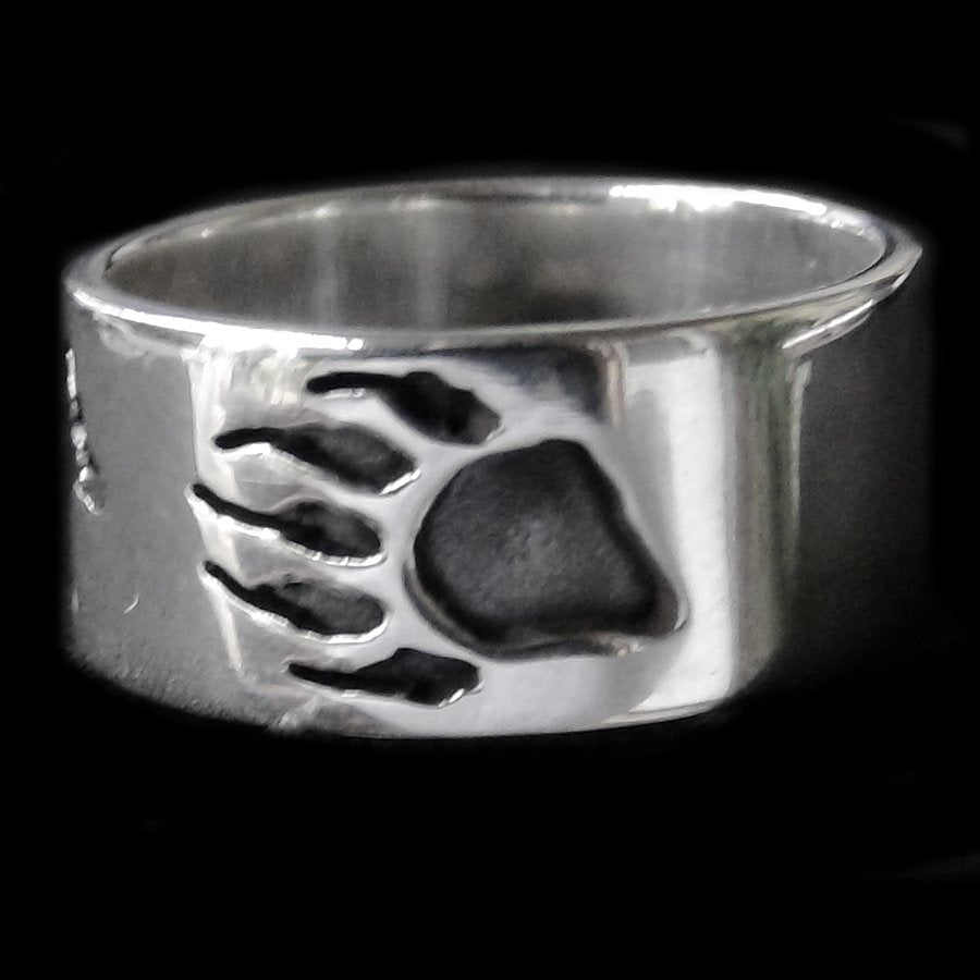 Anneau en Argent Ours, Pour Homme ou Pour Femme