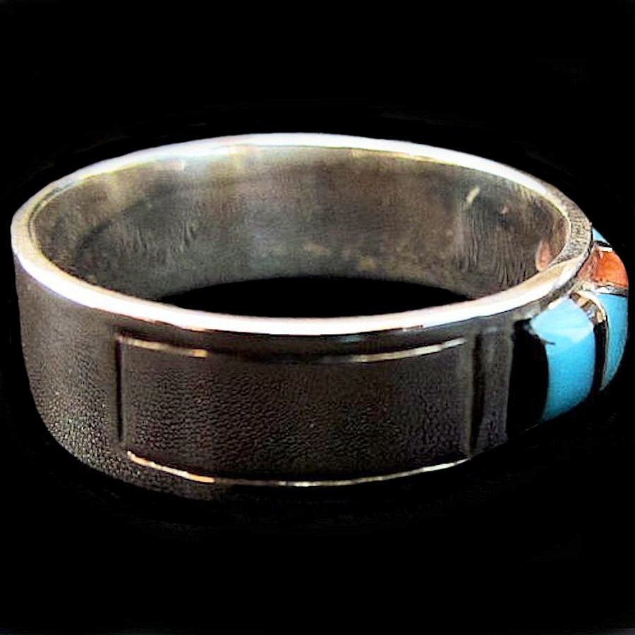 Anneau Navajo Corail &amp; Turquoise